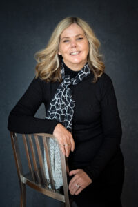 Lori Robson's portrait in Anita Watkins Photography studio in London Ontario